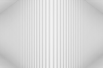 Obraz premium 3d rendering. abstract minimal White bars stack wall background