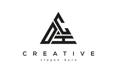 OCH creative tringle three letters logo design