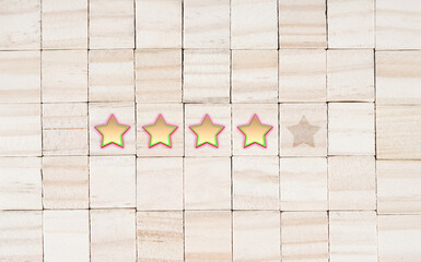 Star icon, 4 stars rating