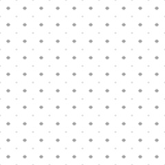 Square seamless background pattern from black vision symbols are different sizes and opacity. The pattern is evenly filled. Vector illustration on white background