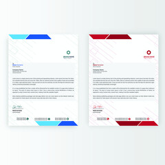 Abstract Letterhead. Modern Business Template Design, Ready To Print 