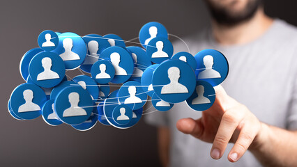 Global digital connections with technology