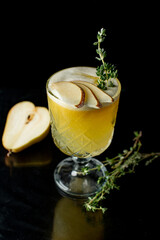cocktail made on a pear