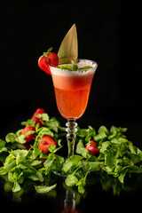 Strawberry cocktail