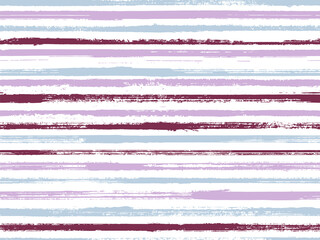 Stripes watercolor paintbrush seamless vector pattern.