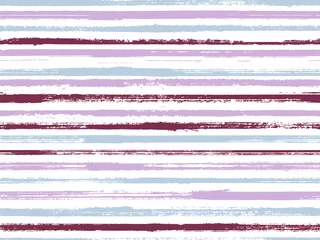 Peel and stick wall murals Painting and drawing lines Stripes watercolor paintbrush seamless vector pattern.