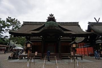 Third Hongu shrine at Sumiyoshi Taisha shrine, Sumiyoshi Ward, Osaka City, Osaka Prefecture, Japan