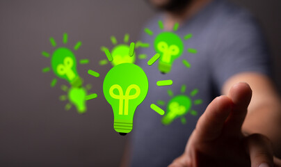 ecological idea - new world in lamp