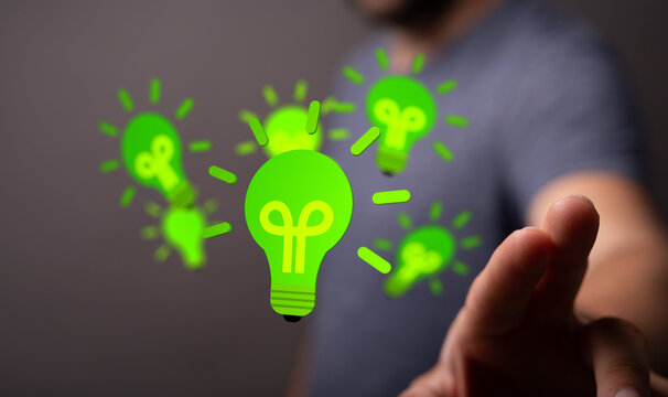 ecological idea - new world in lamp