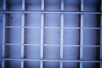 Steel grid construction texture background