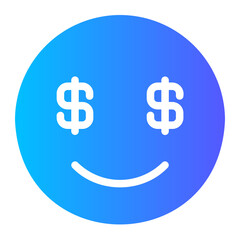 smile gradient icon