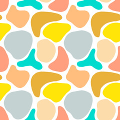 abstract shapes seamless pattern for design, stationery, wallpaper, textile, fashion.