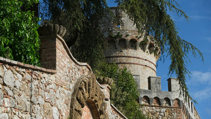 La Rocca di Trequanda in provincia di Siena, Toscana, Italia.