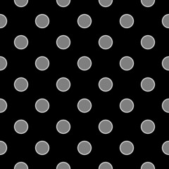 Dots seamless pattern. Circles ornament. Dot shapes motif. Circle forms backdrop. Dotted wallpaper. Rounds background. Digital paper, textile print, web design, abstract image. Vector work