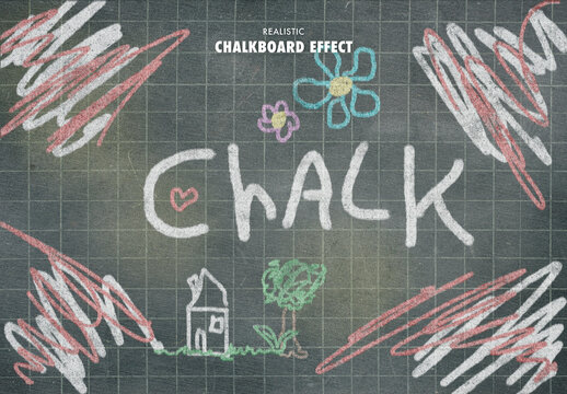 Chalkboard Chalk Effect