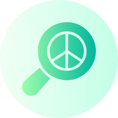 peace gradient icon