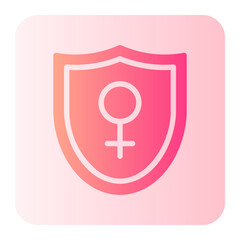 feminism gradient icon