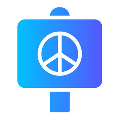 pacifism gradient icon