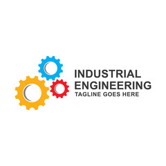 industrial engineering gear logo vector template.