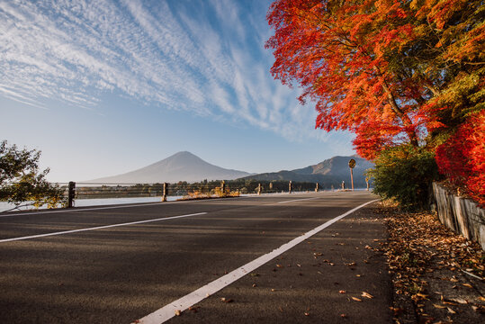 Fuji mountain view. The most famous mount in japan