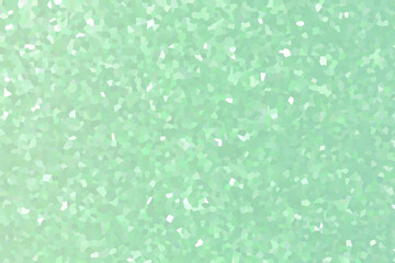 Delicate, soft, blurred mosaic crystal geometric shape texture background gradient pastel green mint white color.
