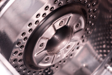 top loading washing machine drum.