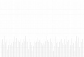 Data analysis background. wide financial chart with black and white background. finance and business grid pattern concept. 