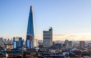 The Shard skyscraper in Southwark. Also known as Shard of Glass, Shard London Bridge or London...