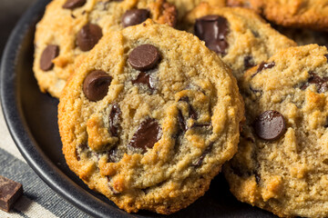 Homemade Tahini Chocolate Chip Cookies