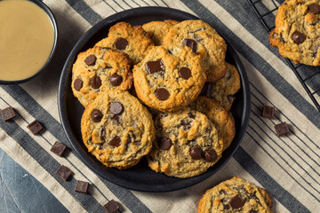 Homemade Tahini Chocolate Chip Cookies