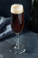 Refreshing Cold Black Velvet Cocktail