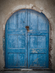 Weathered Blue Door