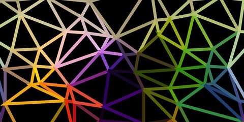 Light multicolor vector abstract triangle template.