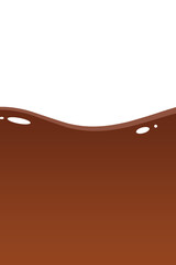 チョコレートドリンクの背景　縦位置
