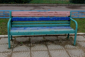 Old bench for rest.