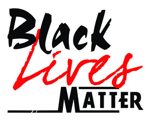 Black Lives Matter. Print ready vector. 