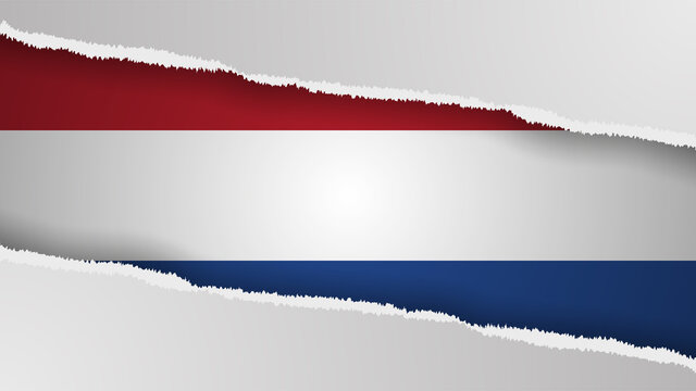 EPS10 Vector Patriotic background with Netherlands flag colors.
