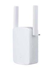 White wi-fi range extender