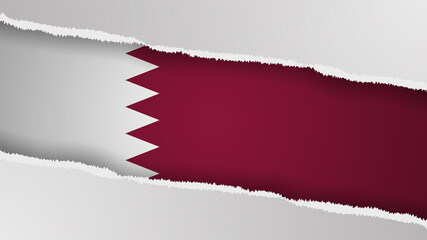 EPS10 Vector Patriotic background with Qatar flag colors.