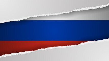 EPS10 Vector Patriotic background with Russia flag colors.