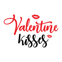 Valentine kisses svg
