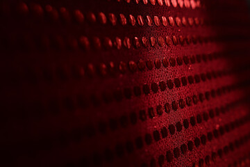 Abstract red grid polka dot background
