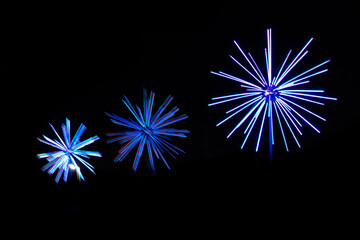 Fireworks in the Night Sky