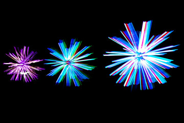 Fireworks in the Night Sky