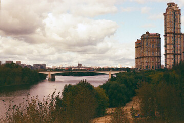 Fototapeta premium view of the city