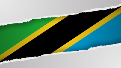 EPS10 Vector Patriotic background with Tanzania flag colors. An element of impact for the use you want to make of it.