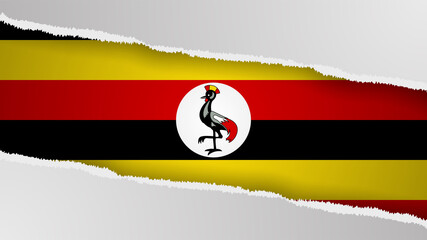 EPS10 Vector Patriotic background with Uganda flag colors. An element of impact for the use you want to make of it.