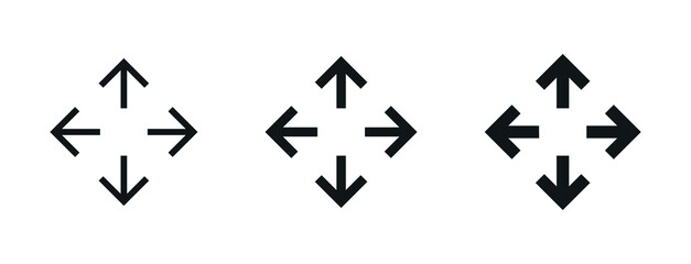 move icon arrow drag symbol, direction arrows
