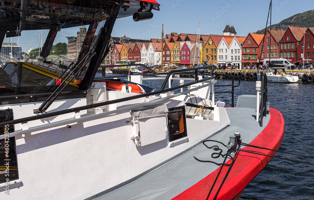 Canvas Prints bergen port