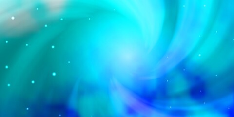 Obraz premium Light BLUE vector template with neon stars. Modern geometric abstract illustration with stars. Design for your business promotion.